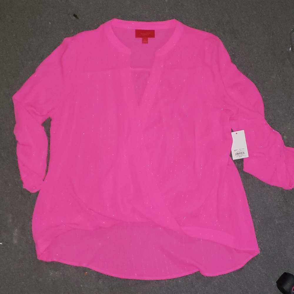 Jennifer Lopez Hi Low Blouse XL NWT